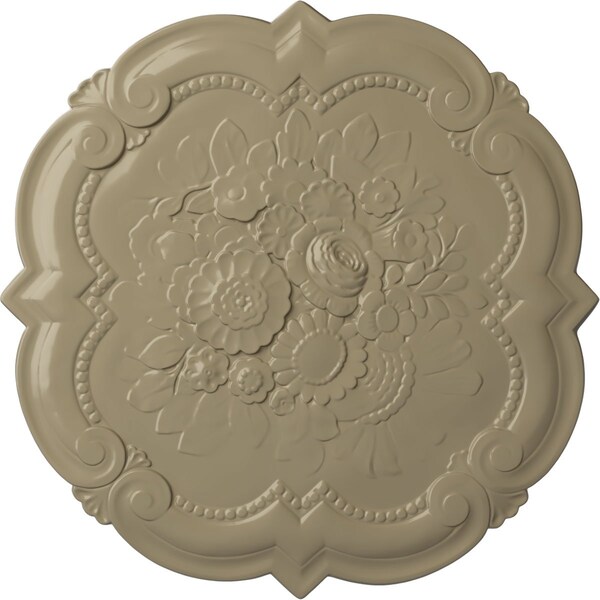 Ekena Millwork Victorian Ceiling Medallion, Hand-Painted Gobi Desert, 24 3/8"OD x 1"P CM24VIGDF - main